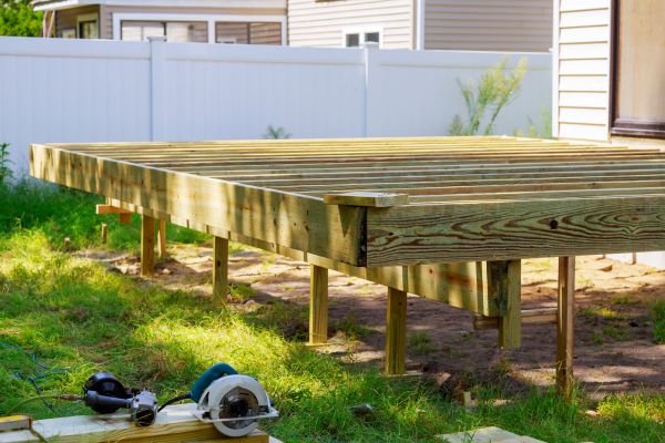 Elevated Deck Installation in Lapeer