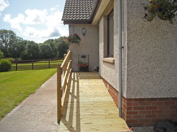 Hardwood Ramp Installation in Lapeer