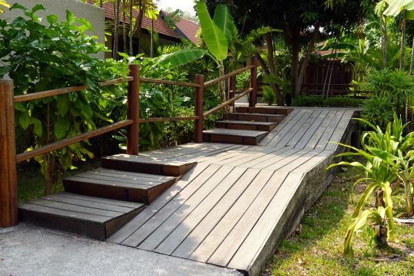 Wood Ramp Installation in Lapeer