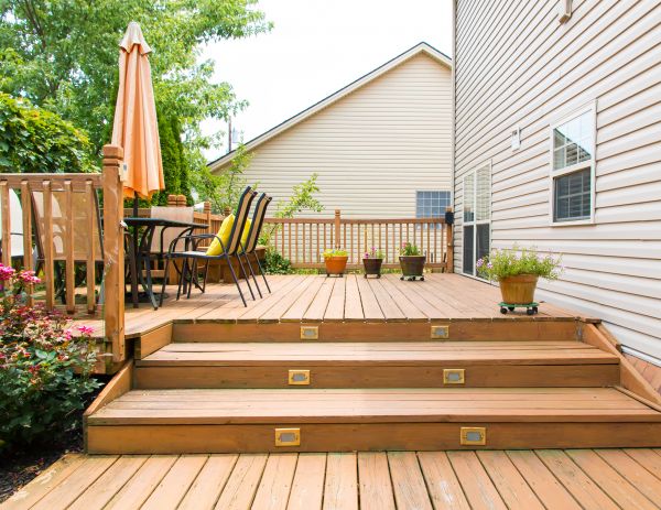 Wooden Patio Installation in Lapeer