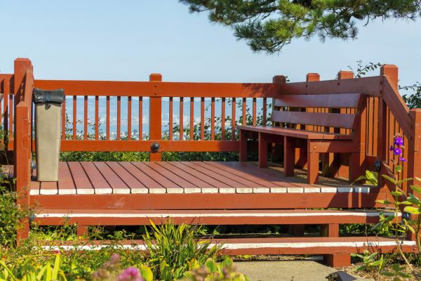 Redwood Deck Construction in Lapeer