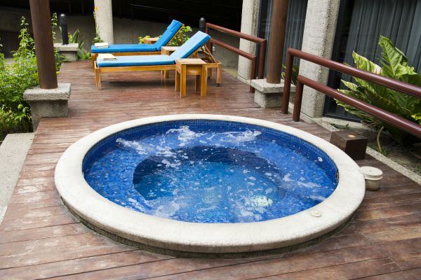 Hot Tub Deck Construction in Lapeer