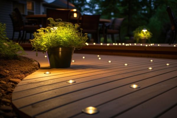 Ground Level Deck Construction in Lapeer